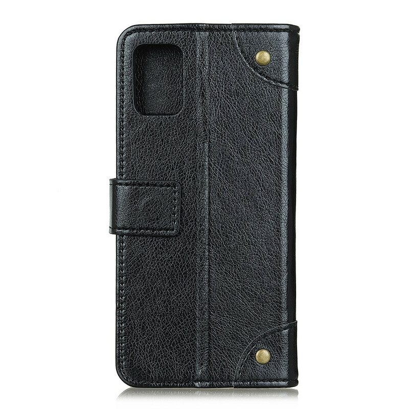 Folio Cover OnePlus 8T Custodia in pelle Stile In Pelle Nappa