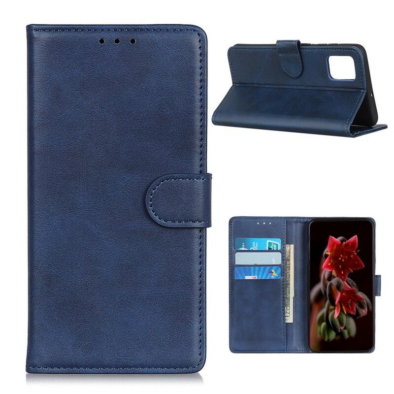 Folio Cover OnePlus 8T Retro Effetto Pelle Opaca