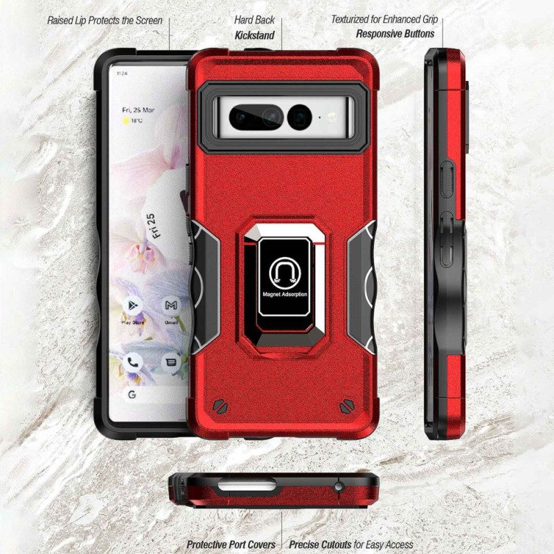 Cover Google Pixel 7 Pro Angoli Rinforzati Con Supporto Ad Anello