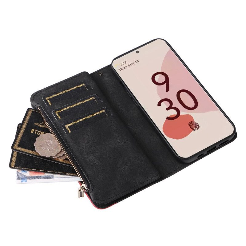 Custodia A Portafoglio Google Pixel 7 Pro Bicolore Con Portamonete