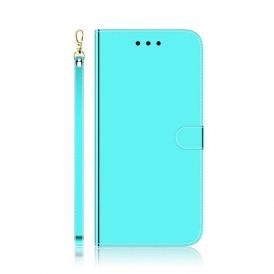Custodia in pelle Google Pixel 7 Pro Copri Specchietto In Ecopelle