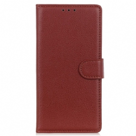 Custodia in pelle Google Pixel 7 Pro Ecopelle Tradizionale Litchi