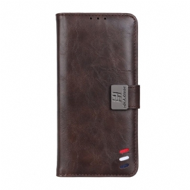 Custodia in pelle Google Pixel 7 Pro Effetto Pelle Tricolore