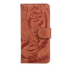 Custodia in pelle Google Pixel 7 Pro Impronta Di Tigre