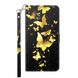Custodia in pelle Google Pixel 7 Pro Perizoma Farfalle