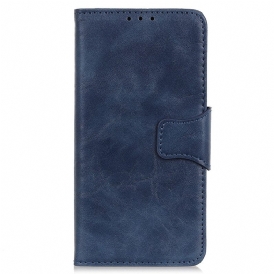 Folio Cover Google Pixel 7 Pro Chiusura Reversibile In Pelle Crosta