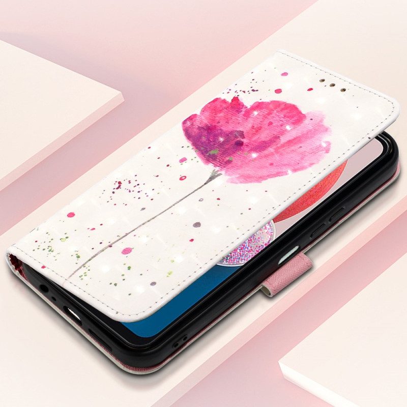 Cover Samsung Galaxy A13 Cinturino Papavero