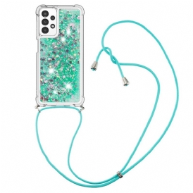 Cover Samsung Galaxy A13 Design Con Paillettes Con Coulisse
