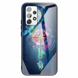 Cover Samsung Galaxy A13 Freccia In Vetro Temperato