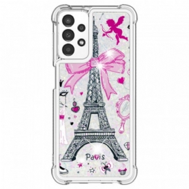 Cover Samsung Galaxy A13 Le Paillettes Della Torre Eiffel