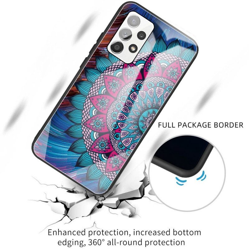 Cover Samsung Galaxy A13 Mandala In Vetro Temperato