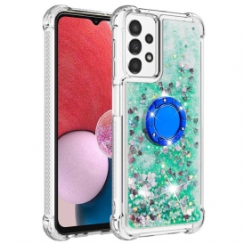 Cover Samsung Galaxy A13 Paillettes Con Supporto Ad Anello