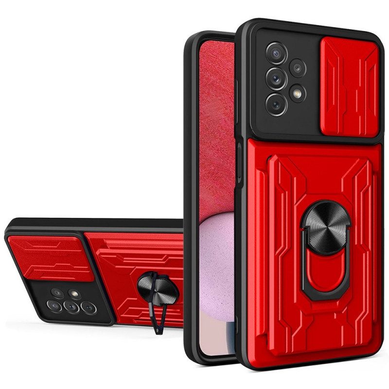 Cover Samsung Galaxy A13 Portacarte E Copriobiettivo