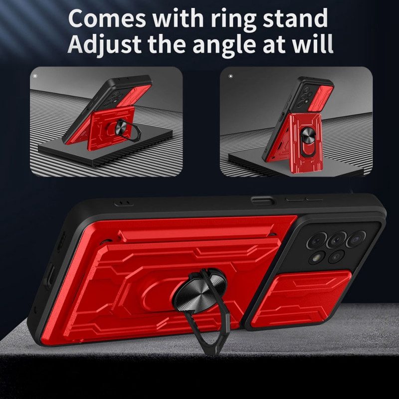 Cover Samsung Galaxy A13 Portacarte E Copriobiettivo