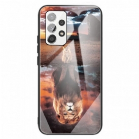 Cover Samsung Galaxy A13 Vetro Temperato Da Sogno Di Lion Cub
