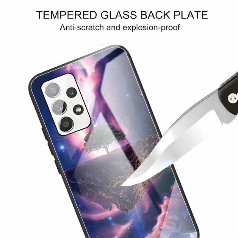 Cover Samsung Galaxy A13 Vetro Temperato Dell'albero Del Mondo