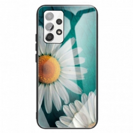 Cover Samsung Galaxy A13 Vetro Temperato Margherita
