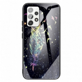 Cover Samsung Galaxy A13 Vetro Temperato Piuma