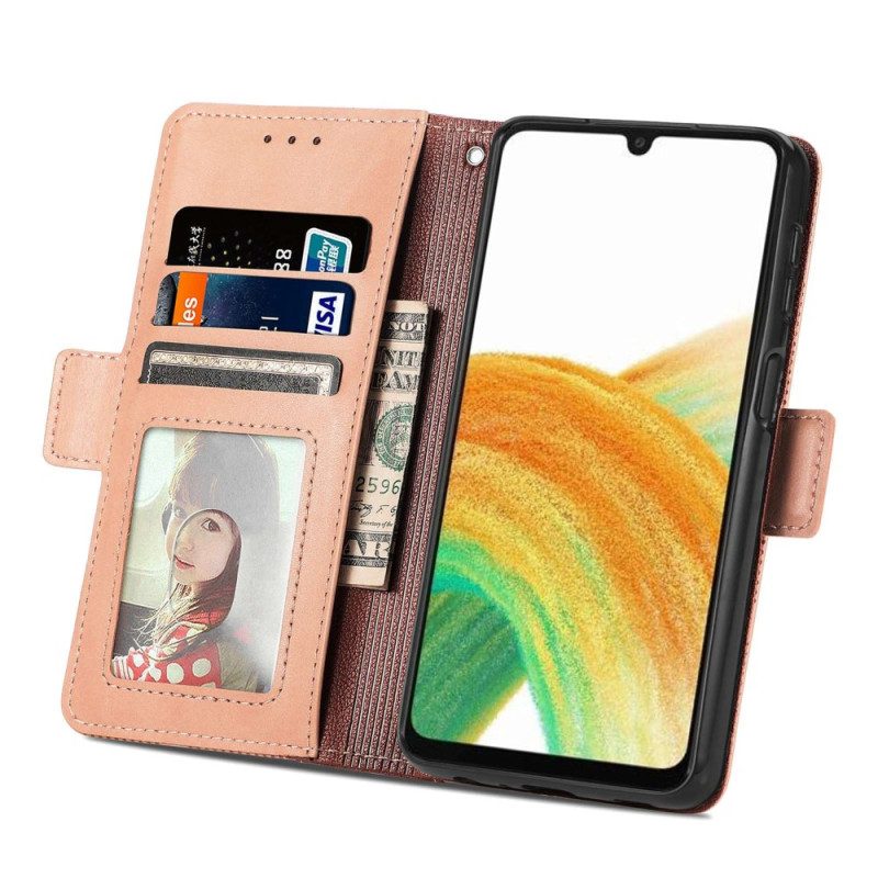 Custodia in pelle Samsung Galaxy A13 Elegante