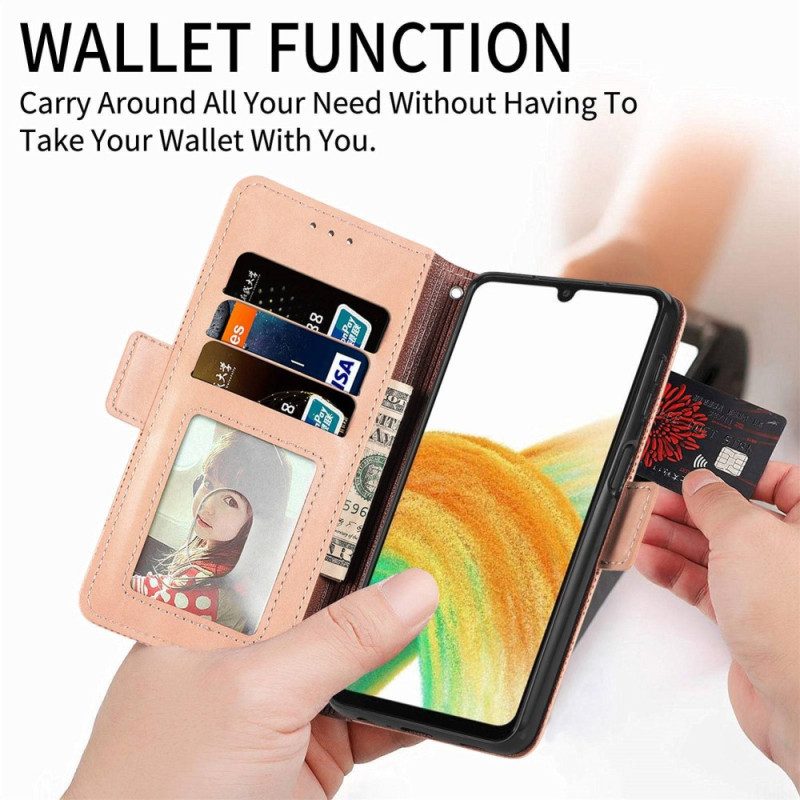 Custodia in pelle Samsung Galaxy A13 Elegante