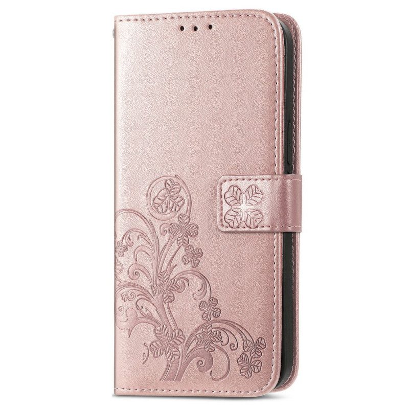Custodia in pelle Samsung Galaxy A13 Fiori Astratti