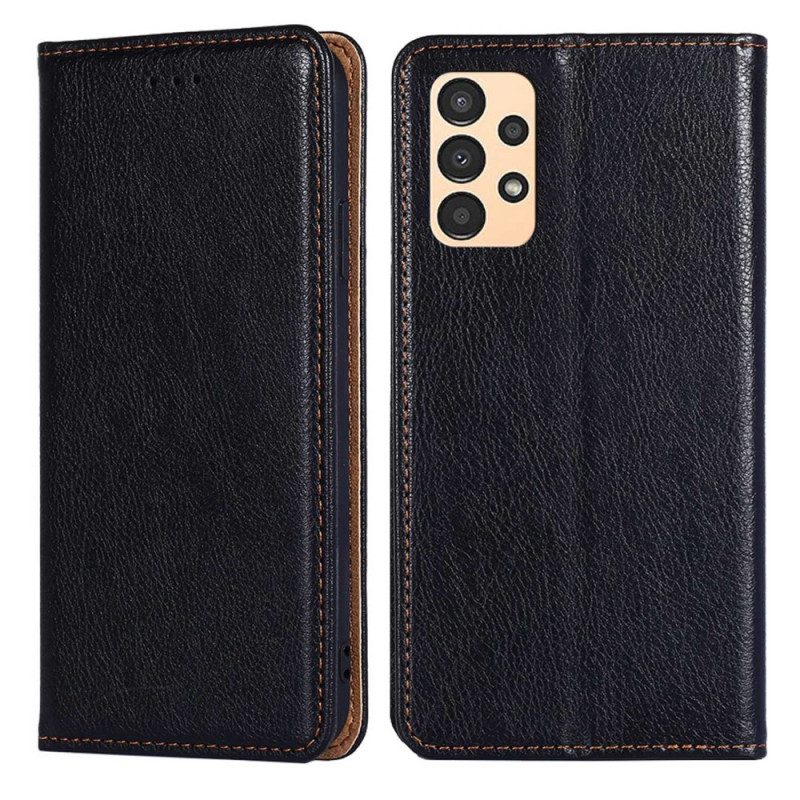 Folio Cover Samsung Galaxy A13 Custodia in pelle Stile Retrò