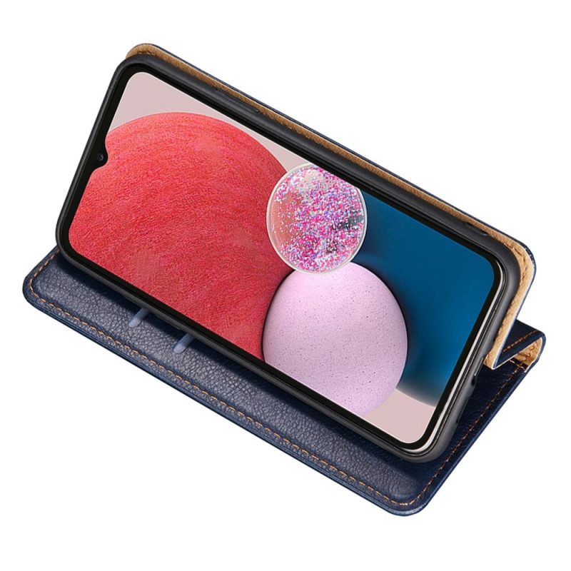 Folio Cover Samsung Galaxy A13 Custodia in pelle Stile Retrò