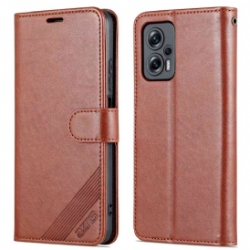 Custodia in pelle Poco X4 GT Pelle Stile Azns