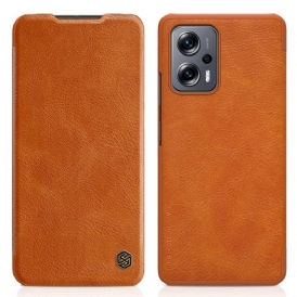 Folio Cover Poco X4 GT Custodia in pelle Nillkin Della Serie Qin