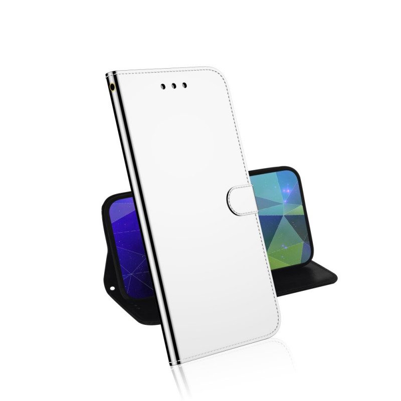 Custodia in pelle Realme 8i Copri Specchietto In Ecopelle