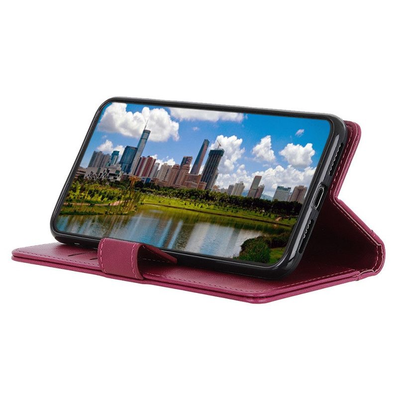 Custodia in pelle Realme 8i Pelle Crosta Versione Colorata