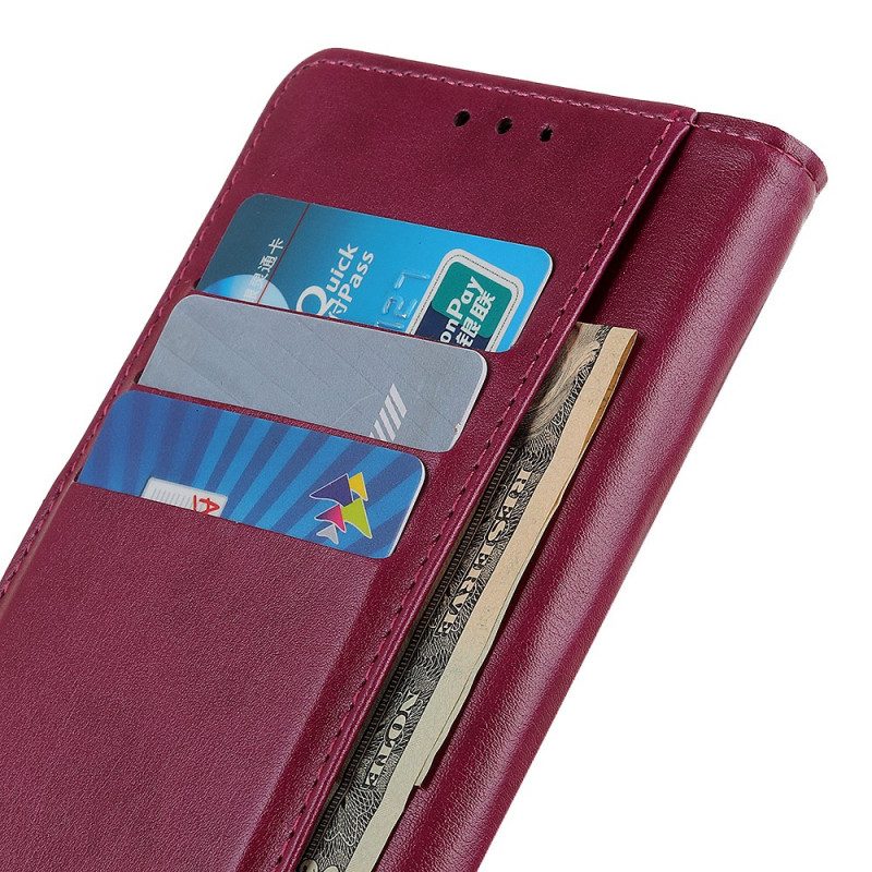 Custodia in pelle Realme 8i Pelle Crosta Versione Colorata