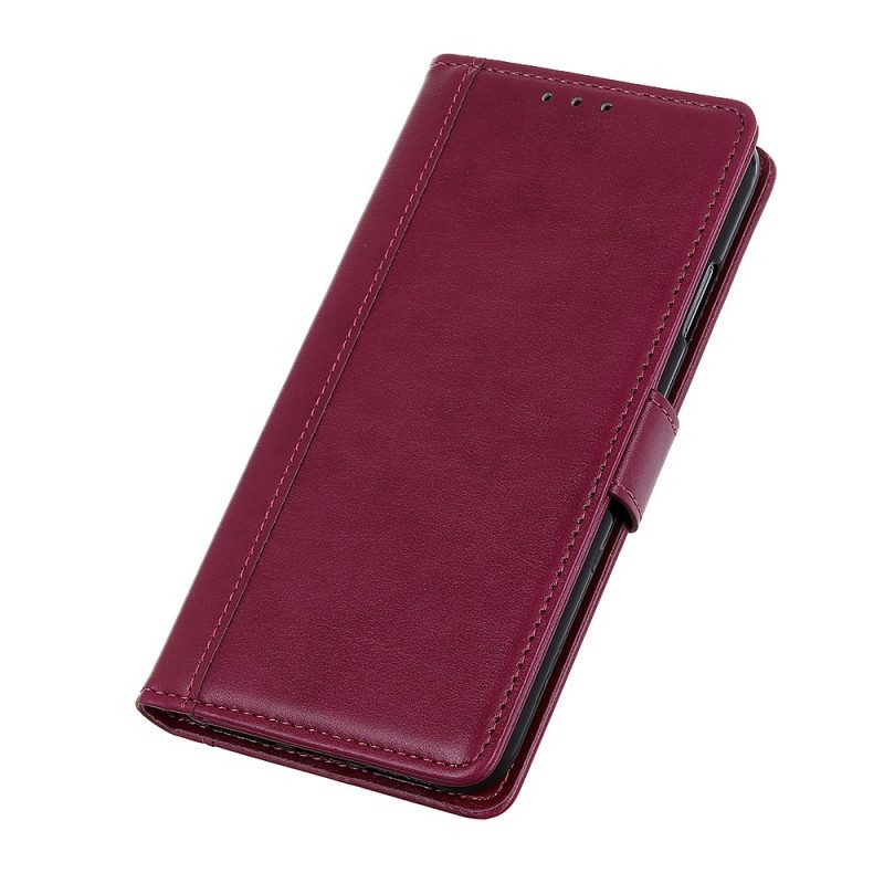 Custodia in pelle Realme 8i Pelle Crosta Versione Colorata