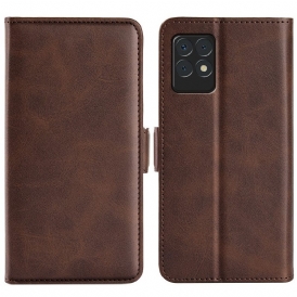 Custodia in pelle Realme 8i Folio Cover Doppio Lembo
