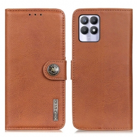 Custodia in pelle Realme 8i Similpelle Khazneh