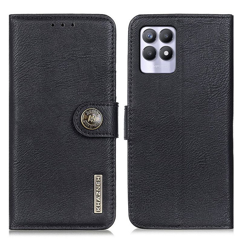 Custodia in pelle Realme 8i Similpelle Khazneh