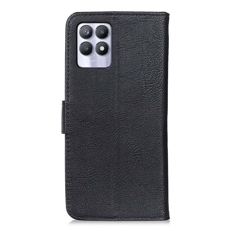 Custodia in pelle Realme 8i Similpelle Khazneh