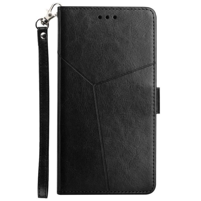 Custodia in pelle Realme 8i Stile Pelle Geo Y Design