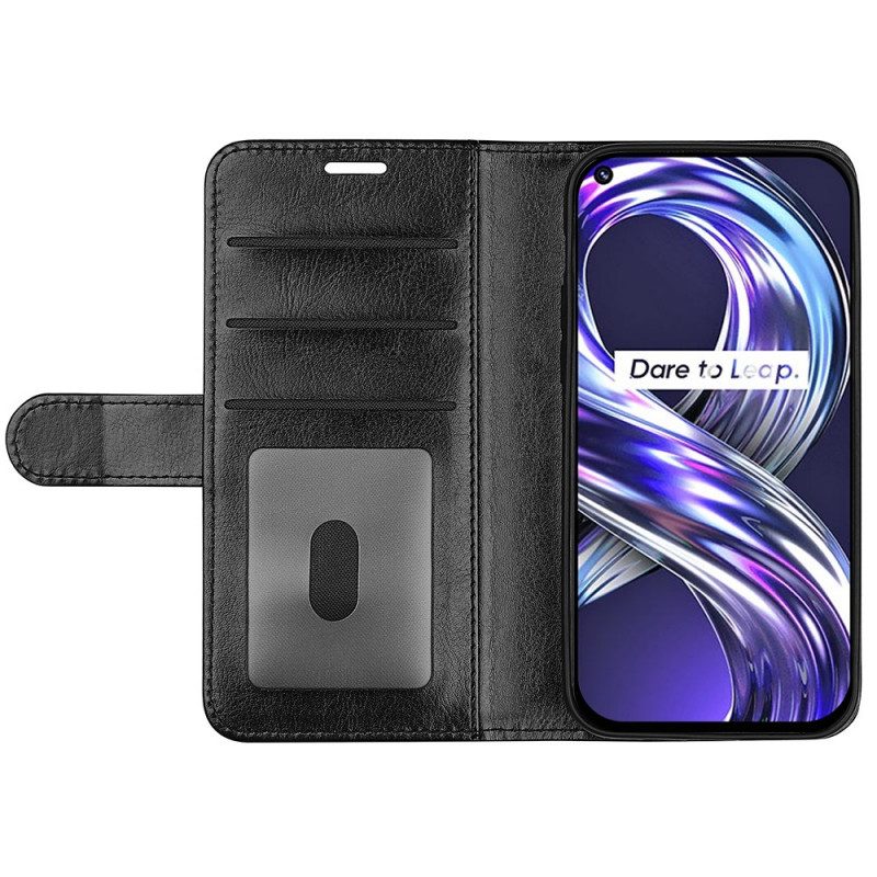 Custodia in pelle Realme 8i Ultra Ecopelle