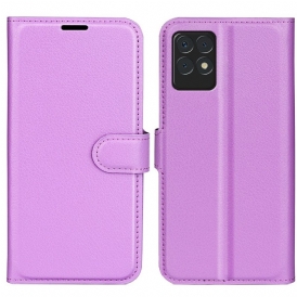 Folio Cover Realme 8i Classica Ecopelle Litchi