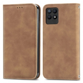 Folio Cover Realme 8i Custodia in pelle Design Skin-touch