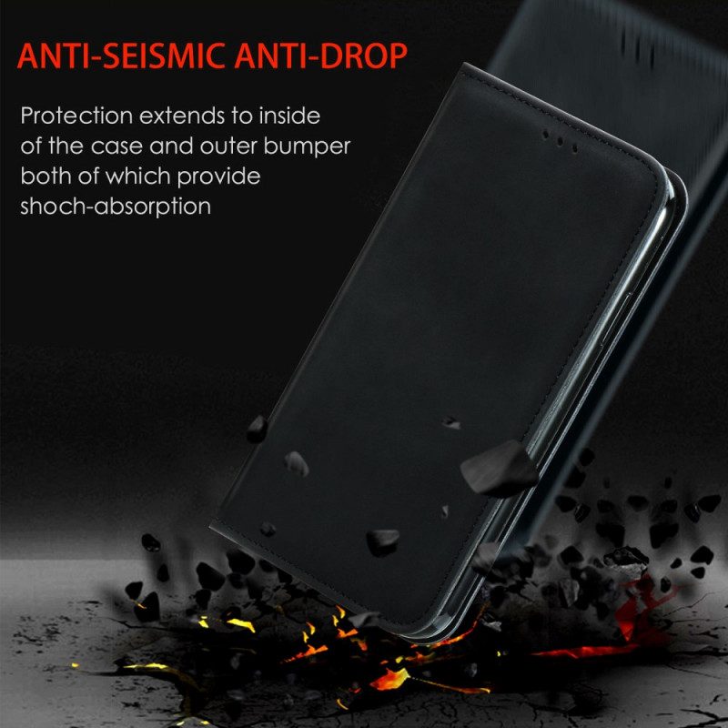 Folio Cover Realme 8i Custodia in pelle Design Skin-touch