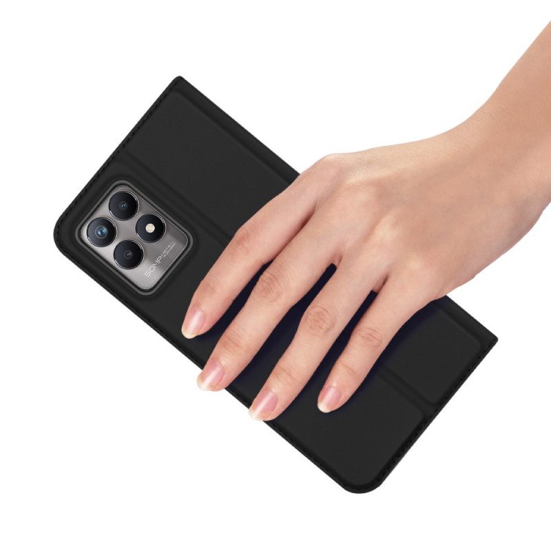 Folio Cover Realme 8i Custodia in pelle Pelle Pro Dux Ducis