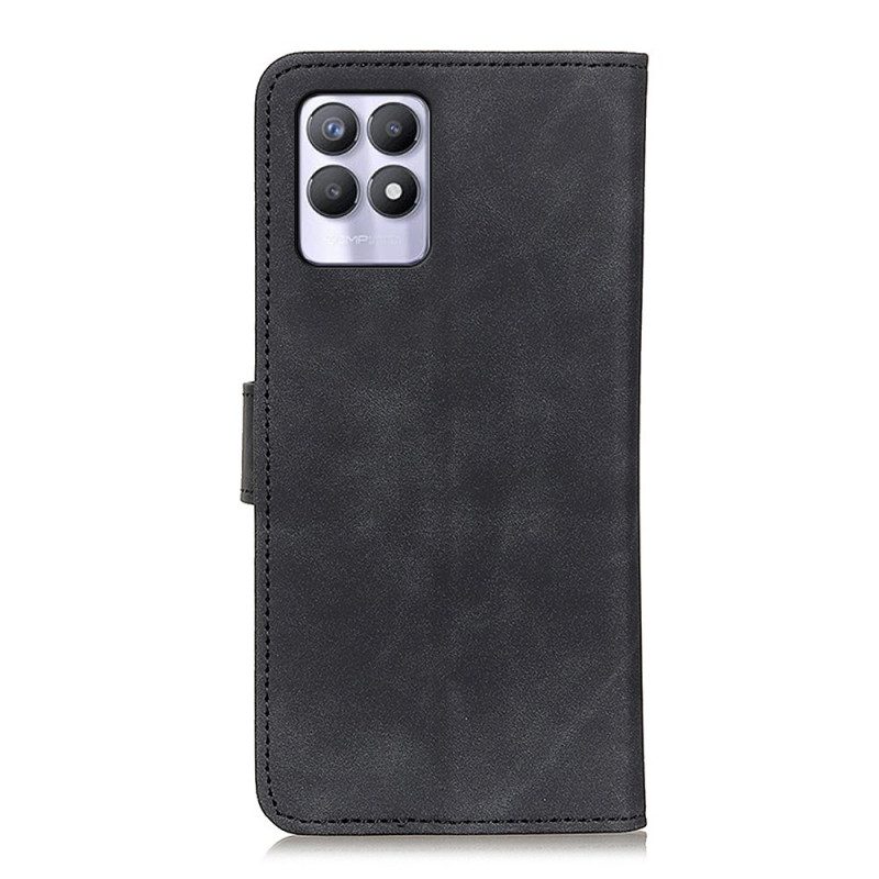 Folio Cover Realme 8i Khazneh Effetto Pelle Vintage