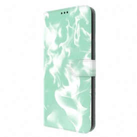 Custodia in pelle Oppo Find X3 Neo Modello Astratto