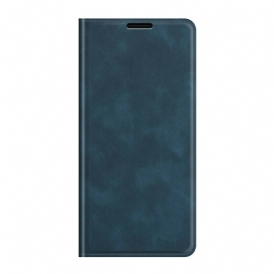 Folio Cover Oppo Find X3 Neo Custodia in pelle Effetto Pelle Silky Touch