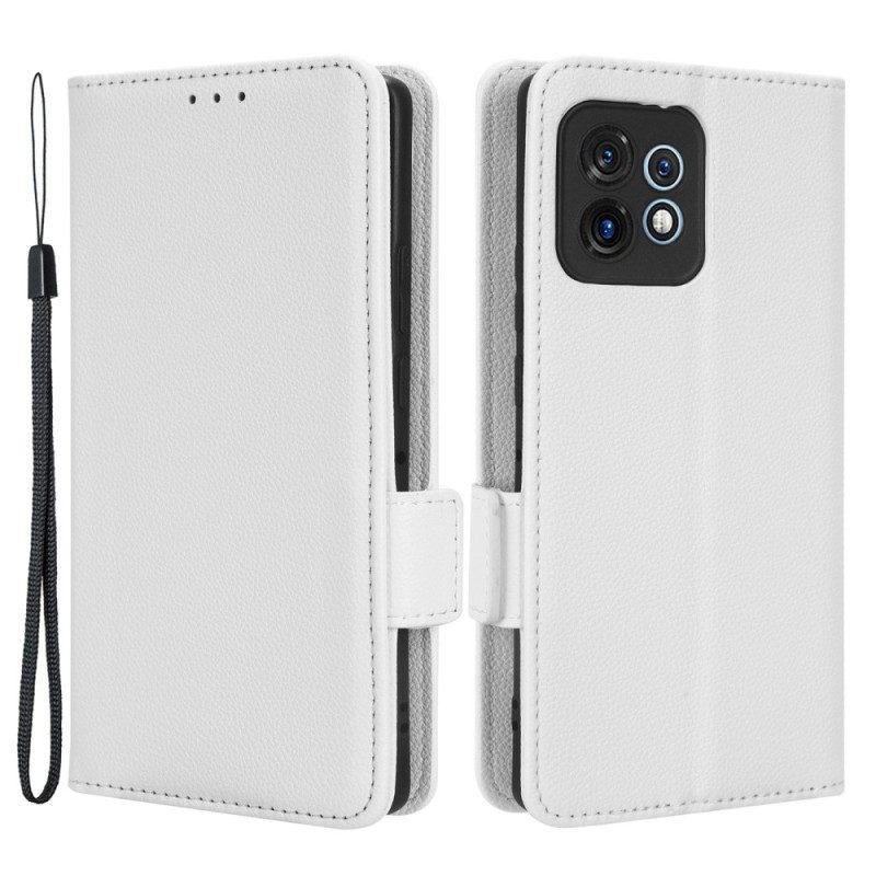 Custodia in pelle Motorola Edge 40 Pro Finezza Doppia Chiusura