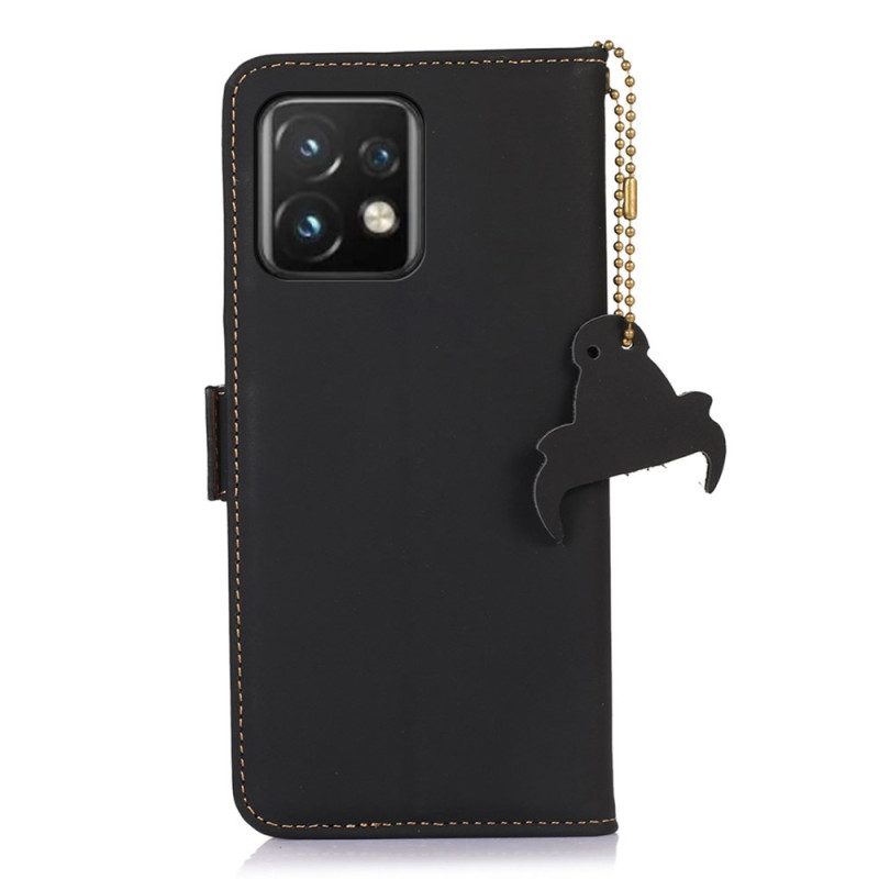 Custodia in pelle Motorola Edge 40 Pro Rfid In Vera Pelle