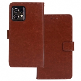 Custodia in pelle Motorola Edge 40 Pro Stile In Pelle Idewei
