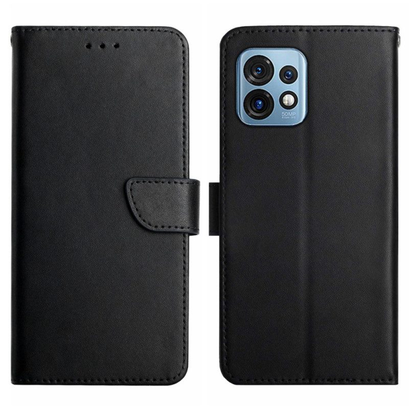 Custodia in pelle Motorola Edge 40 Pro Vera Pelle Nappa